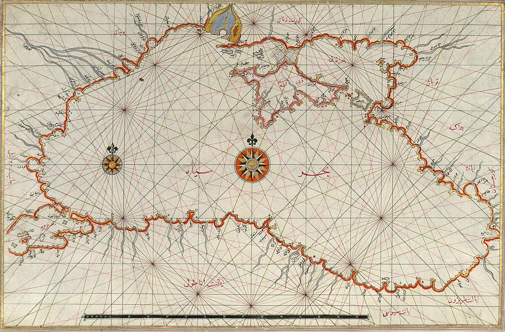 Map of the Black Sea (Pîrî Reis, 1525)